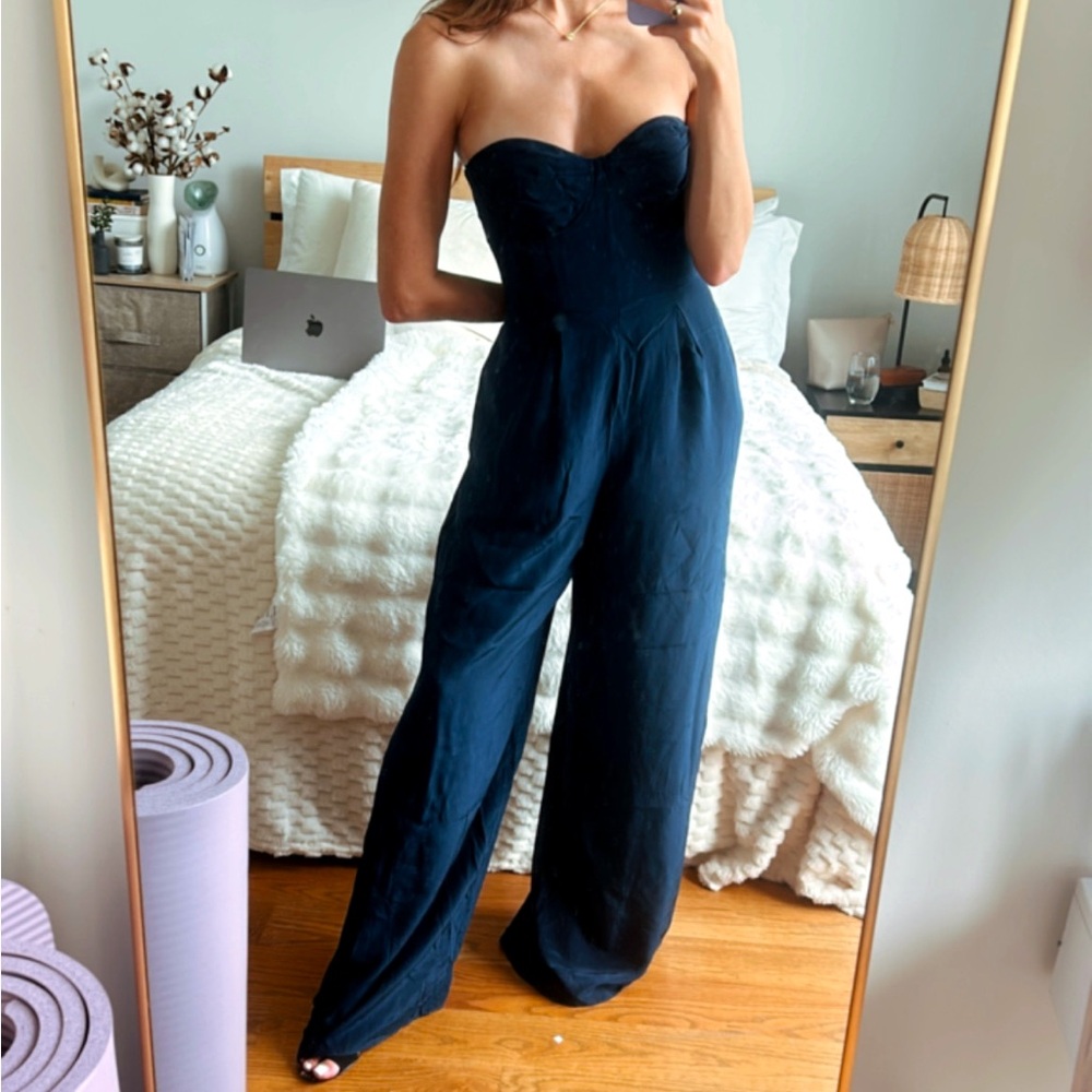 Zimmerman Corset-Style Flowy Jumpsuit